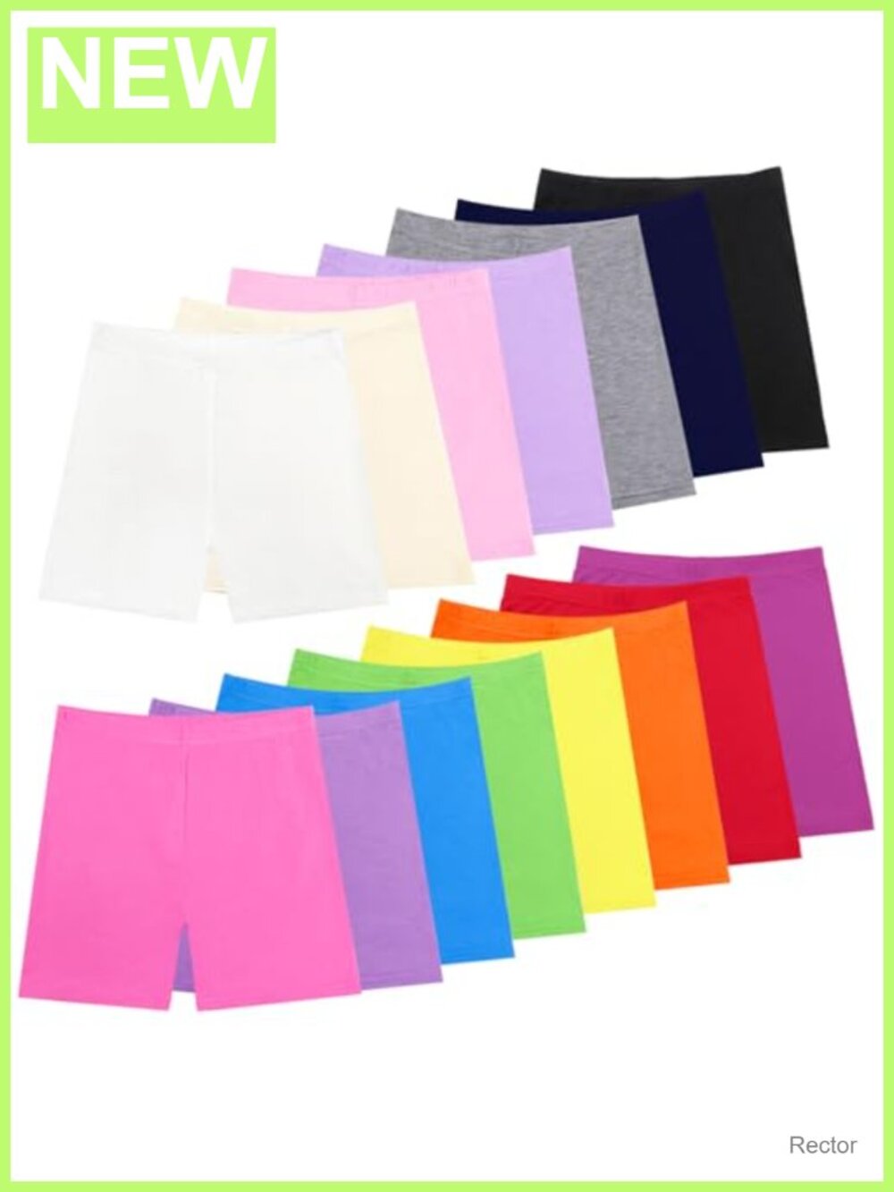 15 Pack Girls Dance Bike Shorts Toddler Fitted Pull On Cartwheel